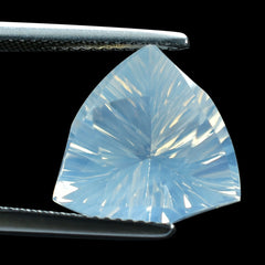 BLUE MOON QUARTZ LEAF CONCAVE TRILLION (DES#125) 14MM 7.13 Cts.