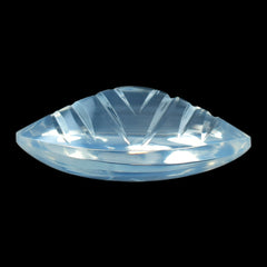 BLUE MOON QUARTZ BUFFTOP CONCAVE BACK MARQUISE (DES#100) 20X12MM  9.93 Cts.