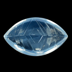 BLUE MOON QUARTZ BUFFTOP CONCAVE BACK MARQUISE (DES#100) 20X12MM  9.93 Cts.