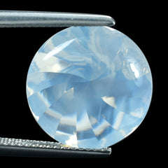 BLUE MOON QUARTZ BUFFTOP ROUND WITH TWISTED CONCAVE (DES#31) 15MM 9.82 Cts.
