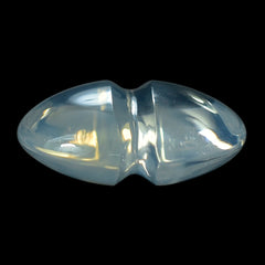 BLUE MOON QUARTZ LENTIL ROUND WITH CARVED BELT (DES#25) 14MM 7.59 Cts.