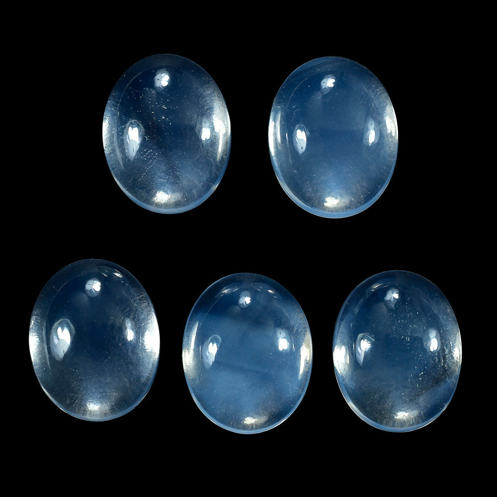 BLUE MOON QUARTZ OVAL CAB 10X8MM 2.46 Cts.