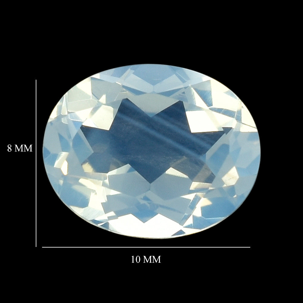 BLUE MOON QUARTZ CUT OVAL 10X8MM 2.38 Cts.