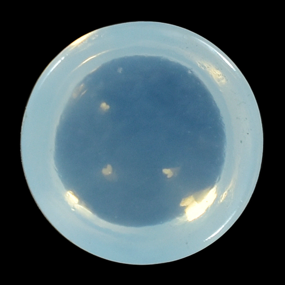 BLUE MOON QUARTZ ROUND CAB 6MM 0.88 Cts.