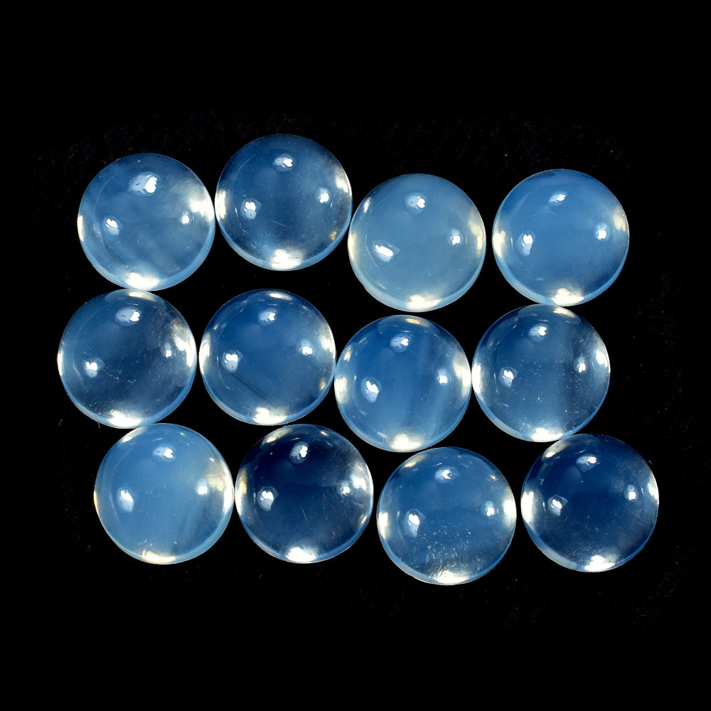 BLUE MOON QUARTZ ROUND CAB 6MM 0.88 Cts.