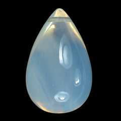 BLUE MOON QUARTZ PLAIN DROPS (FULL DRILL 0.80MM) (AA/CLEAN)  19X12MM 17.05 Cts.