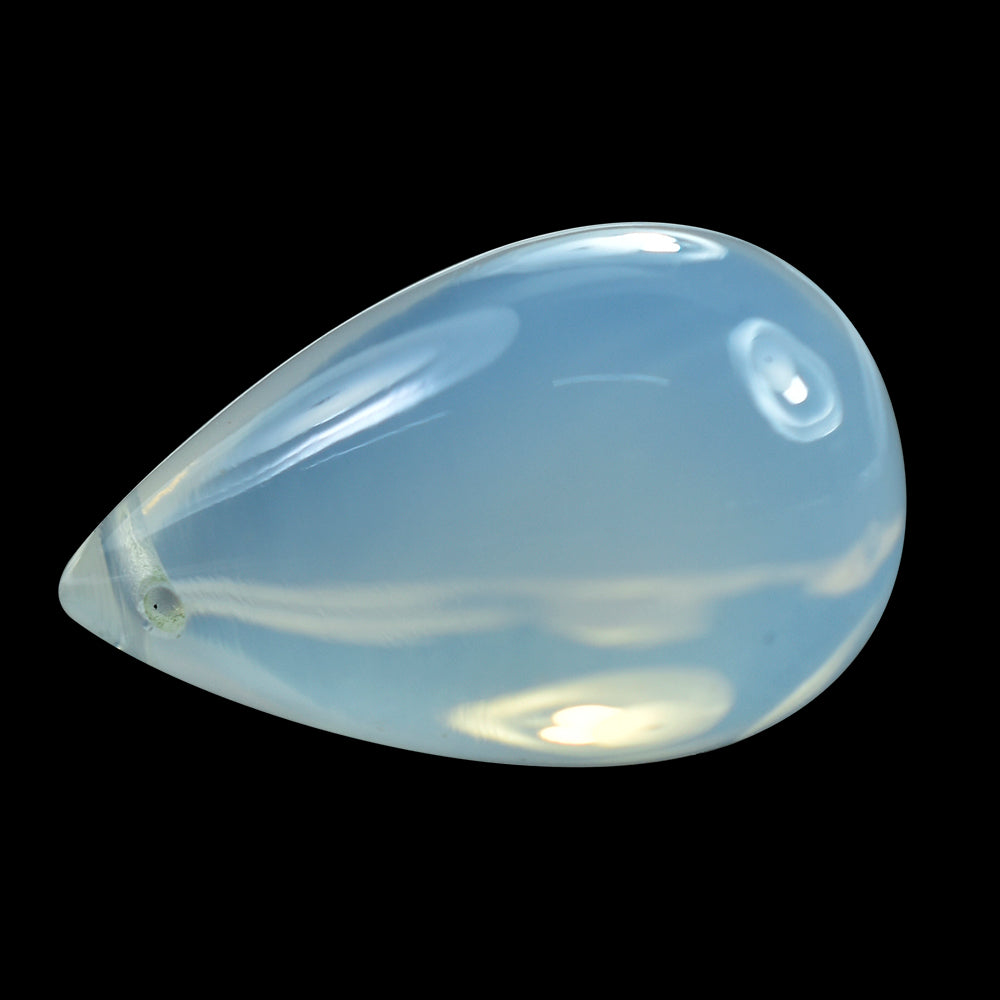 BLUE MOON QUARTZ PLAIN DROPS (FULL DRILL 0.80MM) (AA/CLEAN)  19X12MM 17.05 Cts.