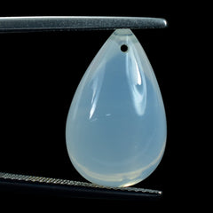 BLUE MOON QUARTZ PLAIN DROPS (FULL DRILL 0.80MM) (AA/CLEAN)  19X12MM 17.05 Cts.