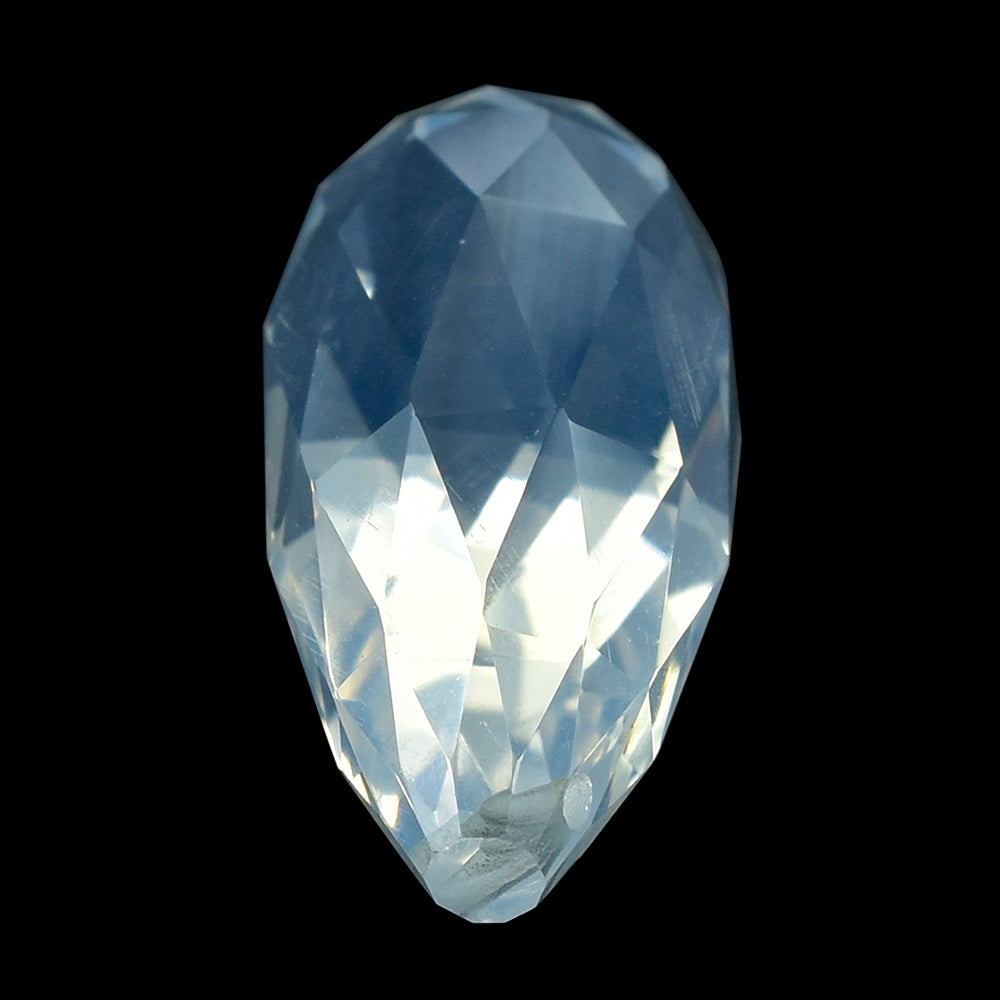 BLUE MOON QUARTZ ROSE CUT DROPS (AA/CLEAN) (FULL DRILL 0.60MM) 19X9MM 3.17 Cts.