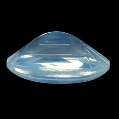 BLUE MOON QUARTZ BUFFTOP CONCAVE BACK OVAL (DES#105) 16X12MM 8.53 Cts.