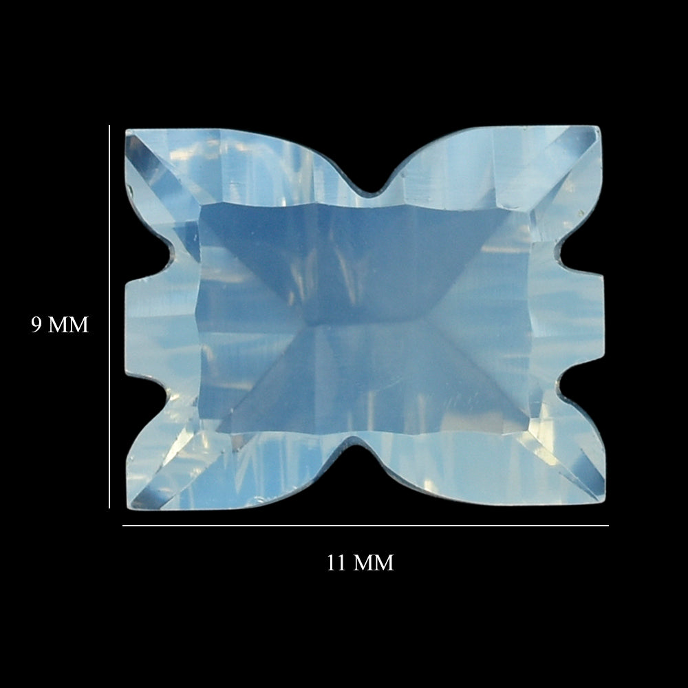 BLUE MOON QUARTZ CONCAVE BOW (DES#50) 11X9MM 3.48 Cts.