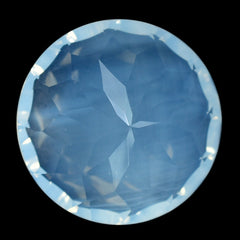 BLUE MOON QUARTZ CONCAVE CUT ROUND (DES#45) 12MM 6.15 Cts.