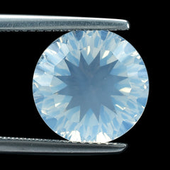 BLUE MOON QUARTZ CONCAVE CUT ROUND (DES#45) 12MM 6.15 Cts.