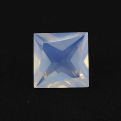 BLUE MOON QUARTZ PRINCESS CUT BACK SQUARE (DES#91) 10MM 4.50 Cts.