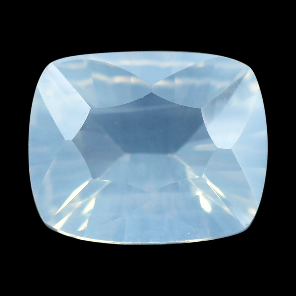 BLUE MOON QUARTZ CONCAVE CUT CUSHION 10X8MM 2.54 Cts.