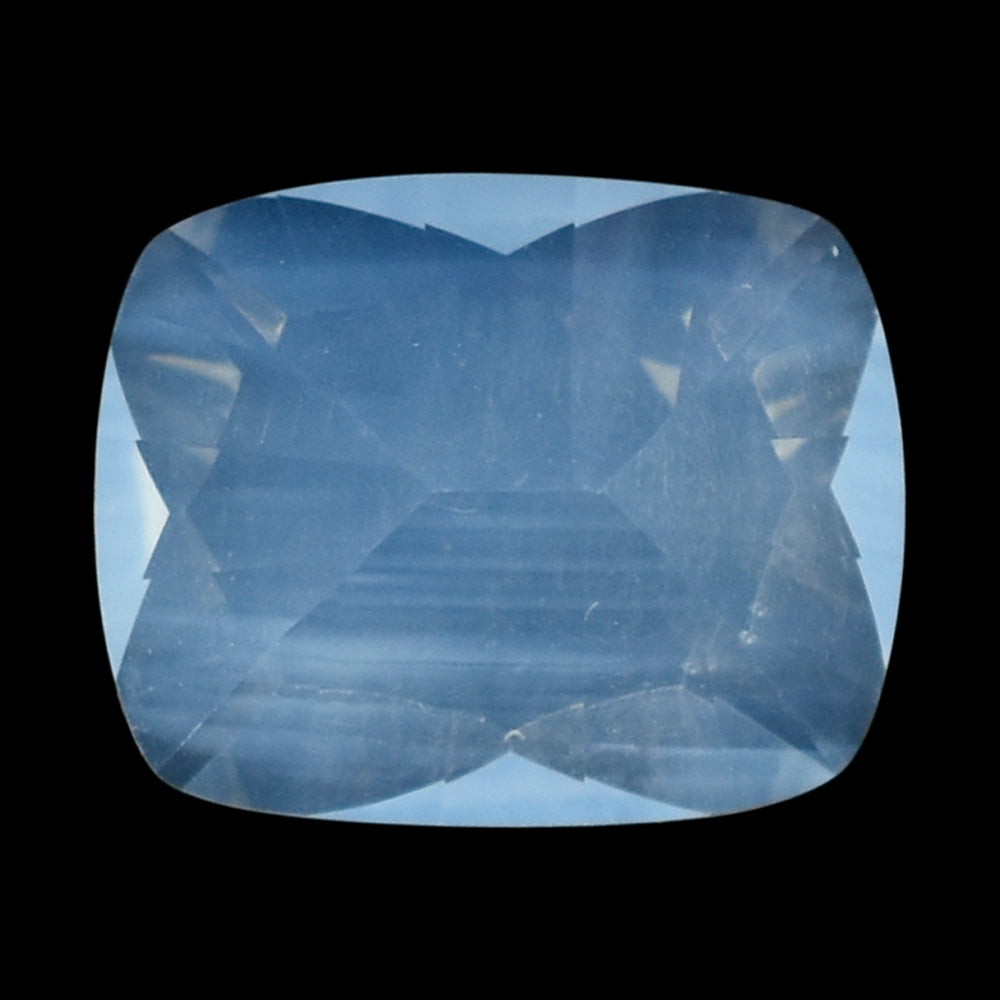 BLUE MOON QUARTZ CONCAVE CUT CUSHION 10X8MM 2.54 Cts.
