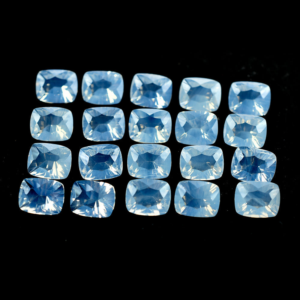 BLUE MOON QUARTZ CONCAVE CUT CUSHION 10X8MM 2.54 Cts.