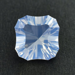 BLUE MOON QUARTZ CONCAVE CUT CUSHION NINETY CUT (DES#22) 12X12MM 5.93 Cts.