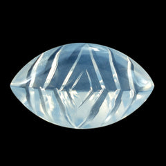 BLUE MOON QUARTZ BUFFTOP CONCAVE BACK MARQUISE 20X12MM 9.93 Cts.