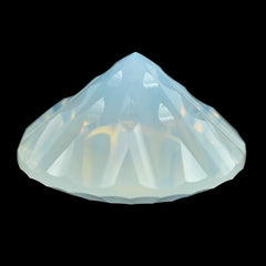 BLUE MOON QUARTZ CONCAVE SPLENDOR CUT ROUND 22MM 30.80 Cts.