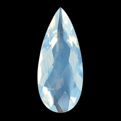 BLUE MOON QUARTZ CHECKER CUT PEAR 21X9MM  5.98 Cts.