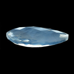 BLUE MOON QUARTZ BRIOLETTE PEAR (AA/CLEAN) (HALF DRILL 1.00MM) 30X12MM 24.18 Cts.