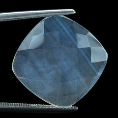 BLUE MOON QUARTZ CHECKER CUSHION CAB 20MM 13.68 Cts.