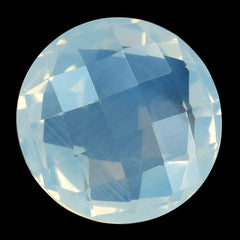 BLUE MOON QUARTZ CHESS CUT BRIOLETTE ROUND 12MM 6.58 Cts.