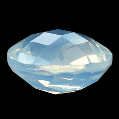 BLUE MOON QUARTZ CHESS CUT BRIOLETTE ROUND 12MM 6.58 Cts.