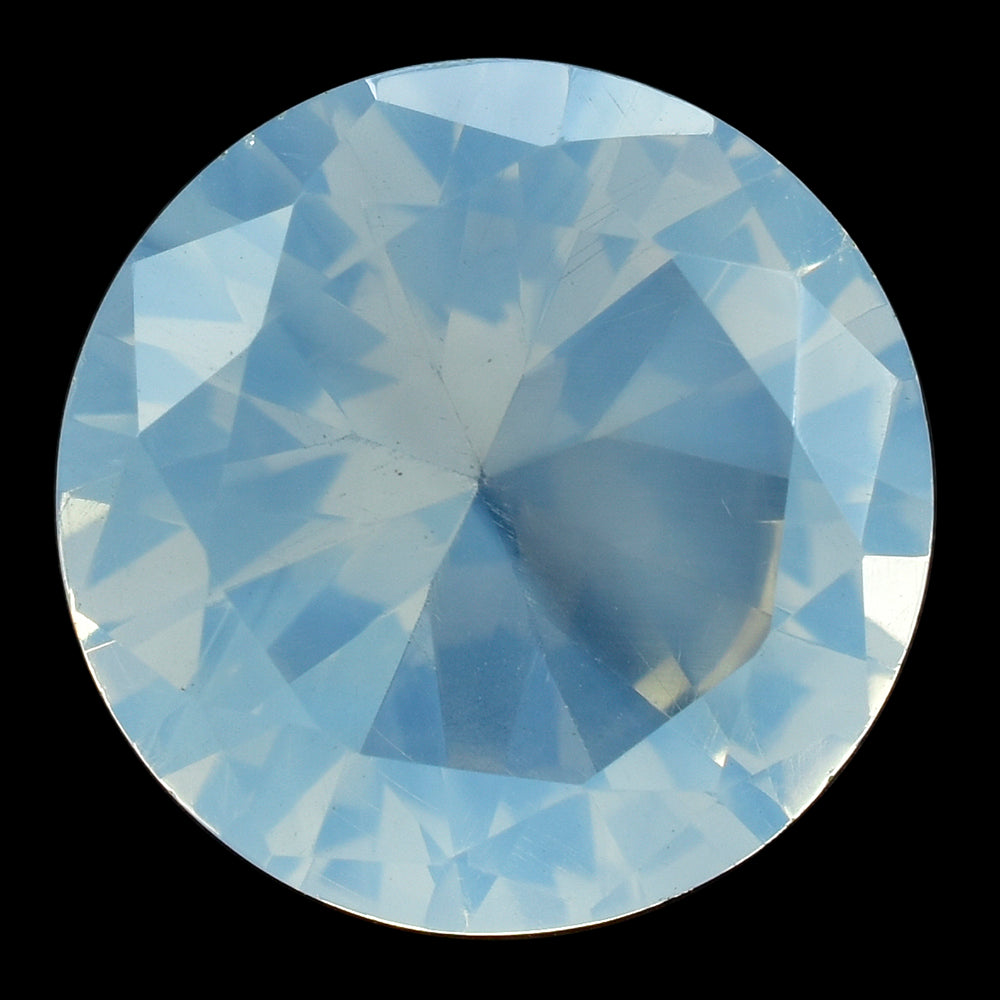 BLUE MOON QUARTZ DIAMOND CUT ROUND 18MM 17.75 Cts.