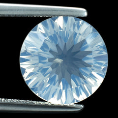BLUE MOON QUARTZ CONCAVE CUT ROUND 12MM  5.49 Cts.