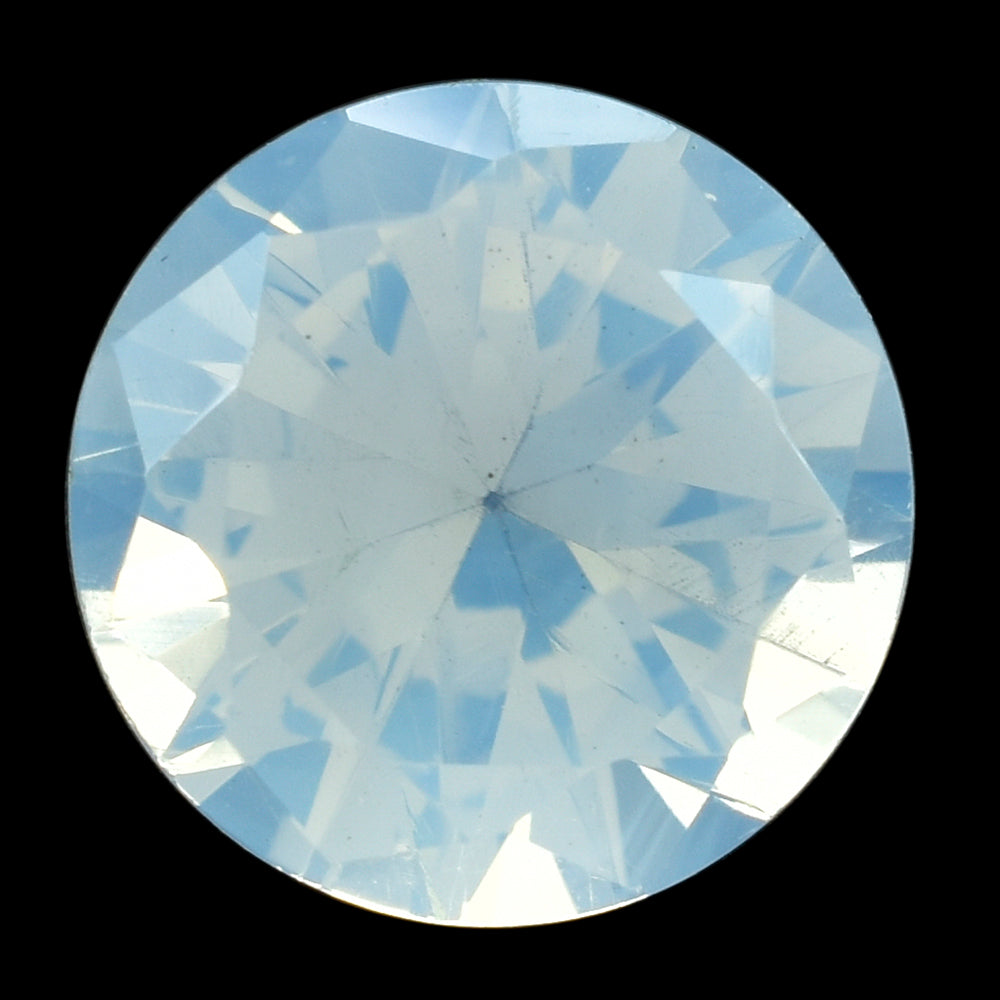 BLUE MOON QUARTZ DIAMOND CUT ROUND 14MM 8.85 Cts.