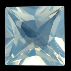 BLUE MOON QUARTZ FANCY CUT TABLE WITH PRINCESS CUT BACK SQUARE 10MM 4.45 Cts.