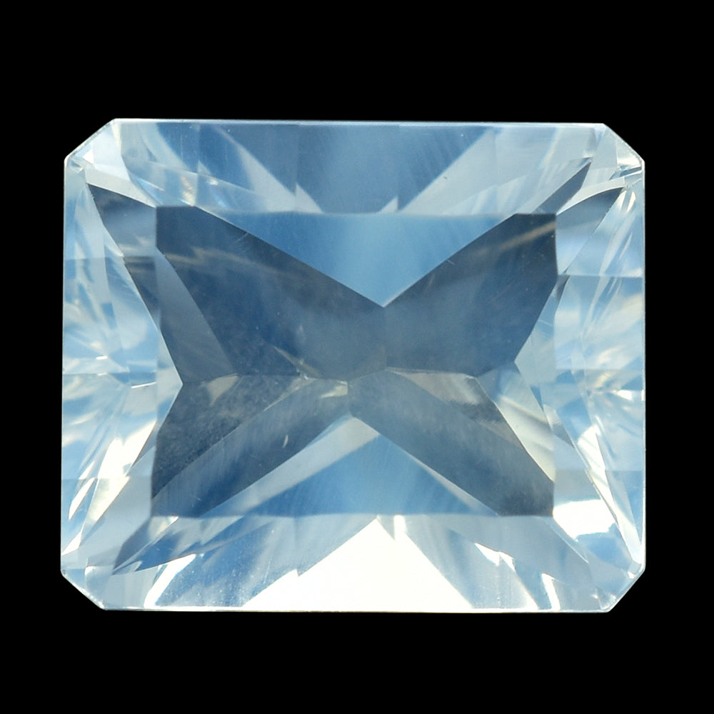 BLUE MOON QUARTZ CONCAVE ON TOP PRINCESS CUT BACK OCTAGON 12X10MM 5.70 Cts.