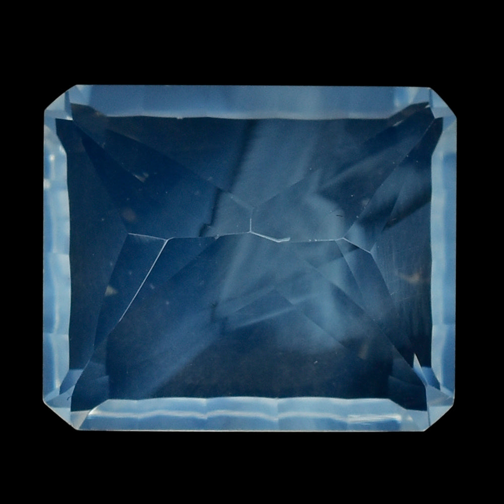 BLUE MOON QUARTZ CONCAVE ON TOP PRINCESS CUT BACK OCTAGON 12X10MM 5.70 Cts.