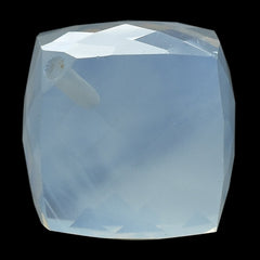 BLUE MOON QUARTZ BRIOLETTE CUBE (AA/CLEAN) (HALF DRILL 1.20MM) 12MM 16.35 Cts.