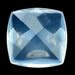BLUE MOON QUARTZ BUFFTOP CHECKER BACK CUSHION 15MM 10.02 Cts.