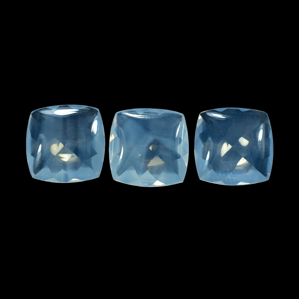 BLUE MOON QUARTZ BUFFTOP CHECKER BACK CUSHION 15MM 10.02 Cts.