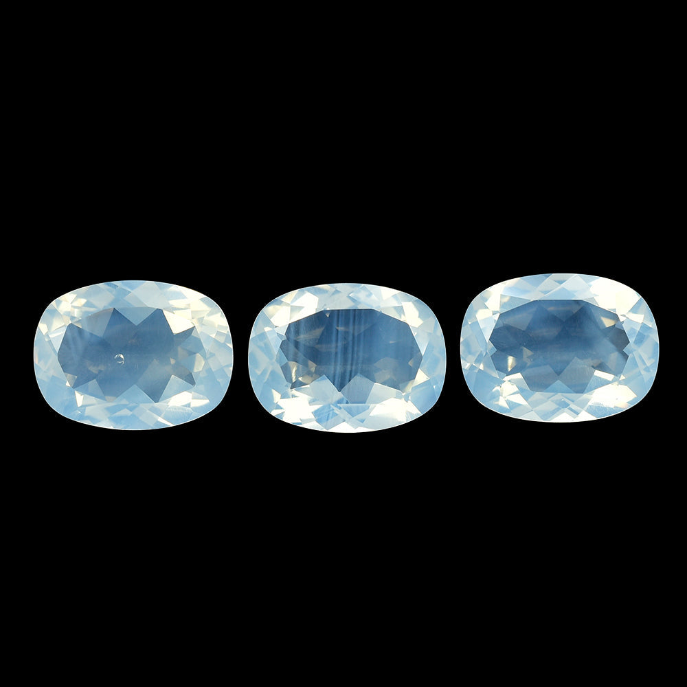 BLUE MOON QUARTZ CUT CUSHION 16X12MM 8.70 Cts.