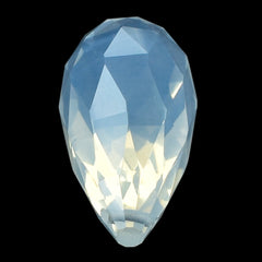 BLUE MOON QUARTZ ROSE CUT FACETED DROP (AA/CLEAN) (FULL DRILL 0.60MM) 19X9MM 9.44 Cts.
