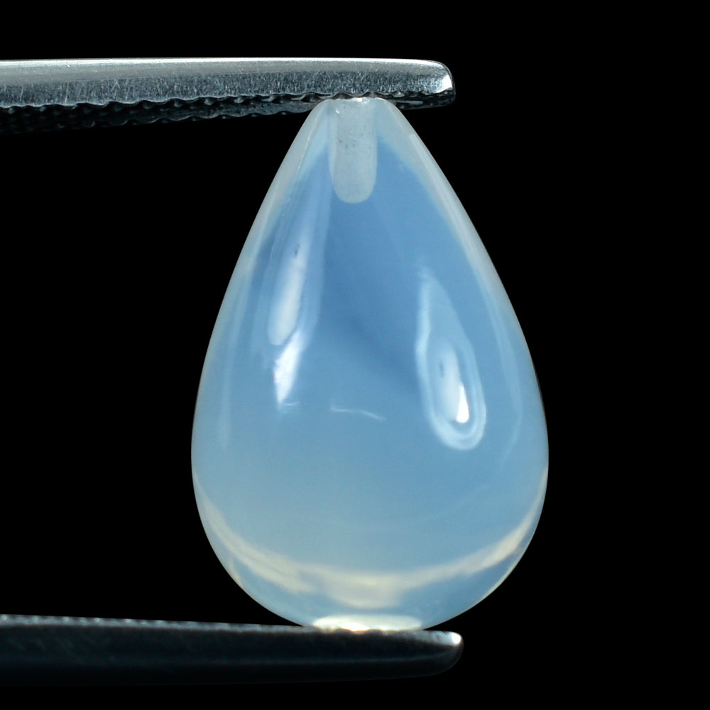 BLUE MOON QUARTZ PLAIN DROP (AA/CLEAN) (HALF DRILL 0.80MM) 15X10MM 9.40 Cts.