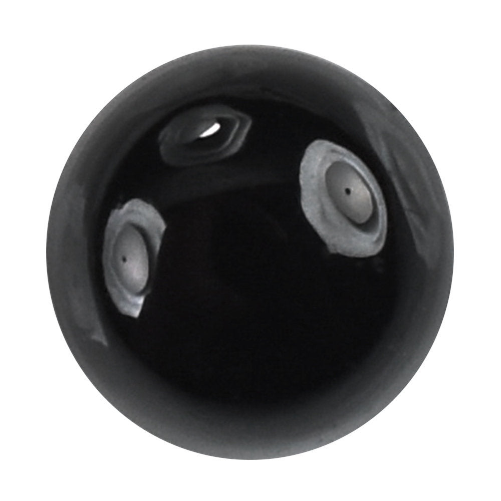 BLACK ONYX HIGH DOME ROUND CAB 4MM 0.44 Cts.