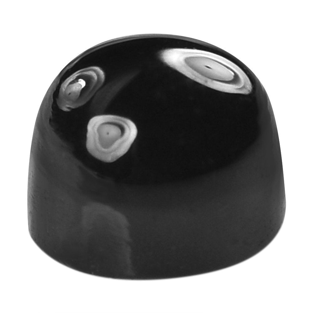 BLACK ONYX HIGH DOME ROUND CAB 4MM 0.44 Cts.
