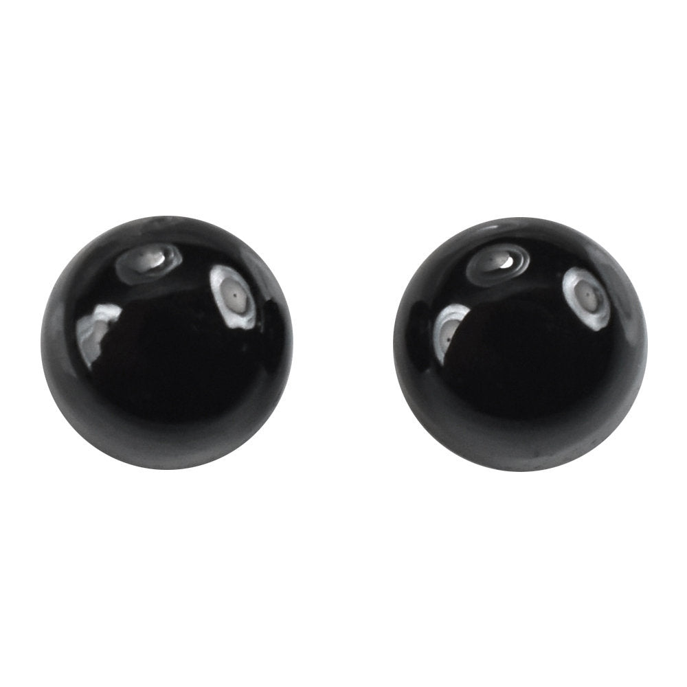 BLACK ONYX HIGH DOME ROUND CAB 4MM 0.44 Cts.