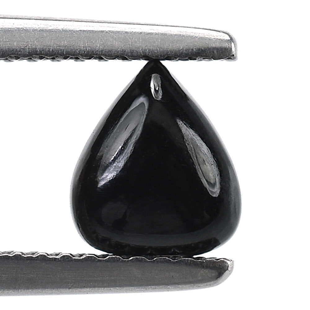 BLACK ONYX HEART CAB 7X6MM 1.11 Cts.