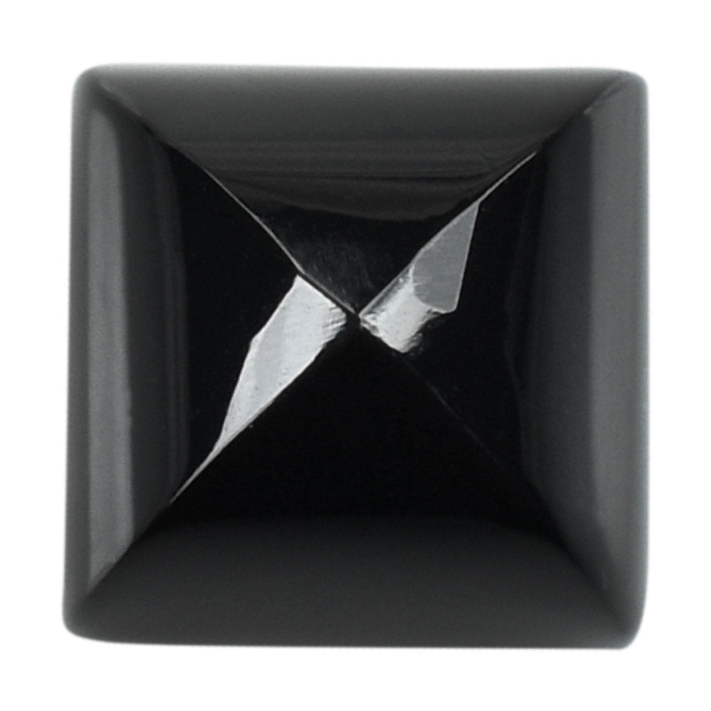 BLACK ONYX PYRAMID SQUARE CAB 5MM 0.75 Cts.