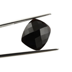 BLACK ONYX CHECKER CUT CUSHION 15X13MM 8.25 Cts.