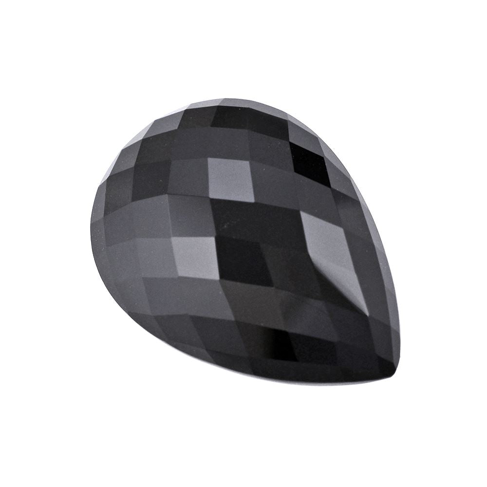 BLACK ONYX BRIOLETTE PEAR 28X20MM 35.45 Cts.