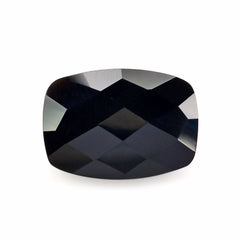 BLACK ONYX CHECKER CUT CUSHION 18X13MM 10.64 Cts.