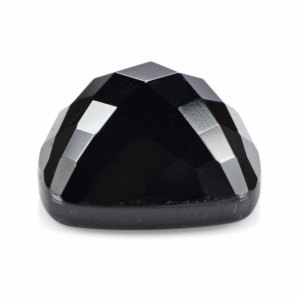 BLACK ONYX CHECKER CUSHION CAB 17MM 21.95 Cts.